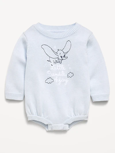 Disney© Dumbo Sweater-Knit One-Piece Romper for Baby