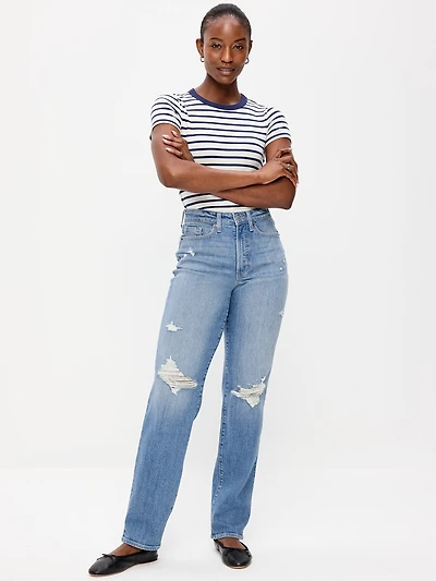 Curvy High-Waisted OG Loose Straight-Leg Jeans