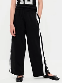 Baggy French-Terry Straight-Leg Retro Sweatpants for Girls