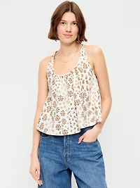 Sleeveless Trapeze Tank Top