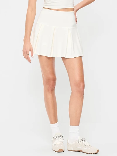 Extra High-Waisted Drop-Waist PowerSoft Skort