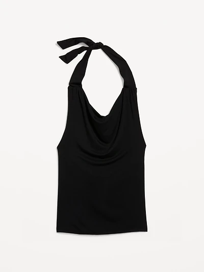 Cowl-Neck Halter Top