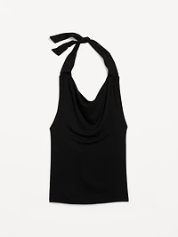 Cowl-Neck Halter Top