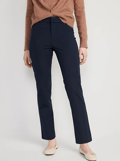 High-Waisted Pixie Straight Pants