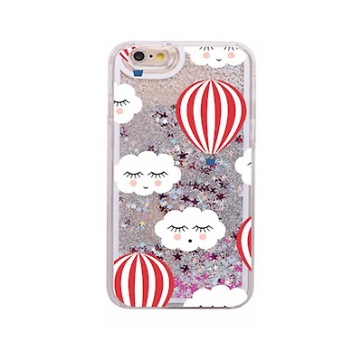 Glitter Waterfall Phone Case - Red Hot Balloon