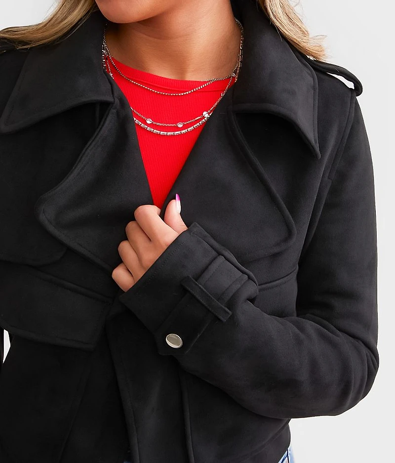 Faux Suede Jacket