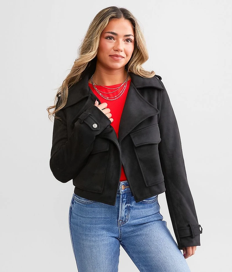 Faux Suede Jacket
