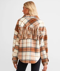 Fringe Plaid Shacket