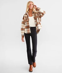 Fringe Plaid Shacket