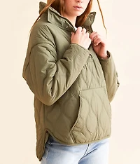 Quilted Quarter Snap Pullover