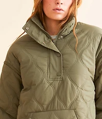 Quilted Quarter Snap Pullover