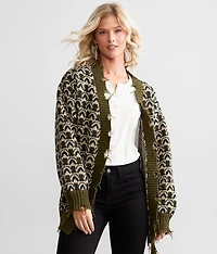 Destructed Cardigan Sweater