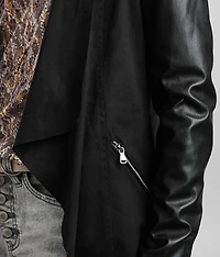 Flyaway Faux Leather Jacket