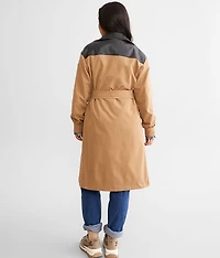 Pieced Trench Coat