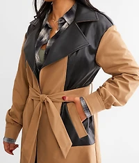 Pieced Trench Coat
