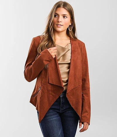 Faux Suede Jacket