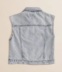 Girls - Rhinestone Denim Vest