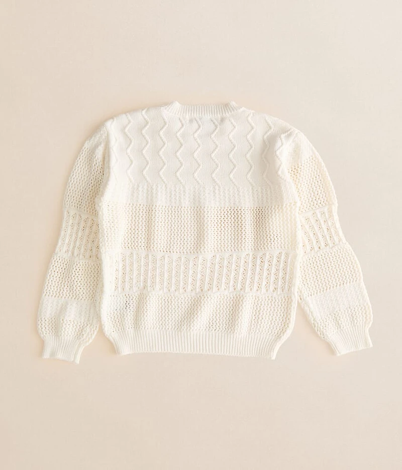 Girls - Open Weaver Sweater
