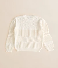 Girls - Open Weaver Sweater