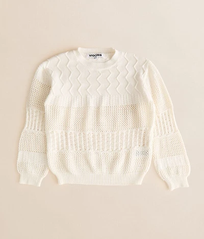 Girls - Open Weaver Sweater