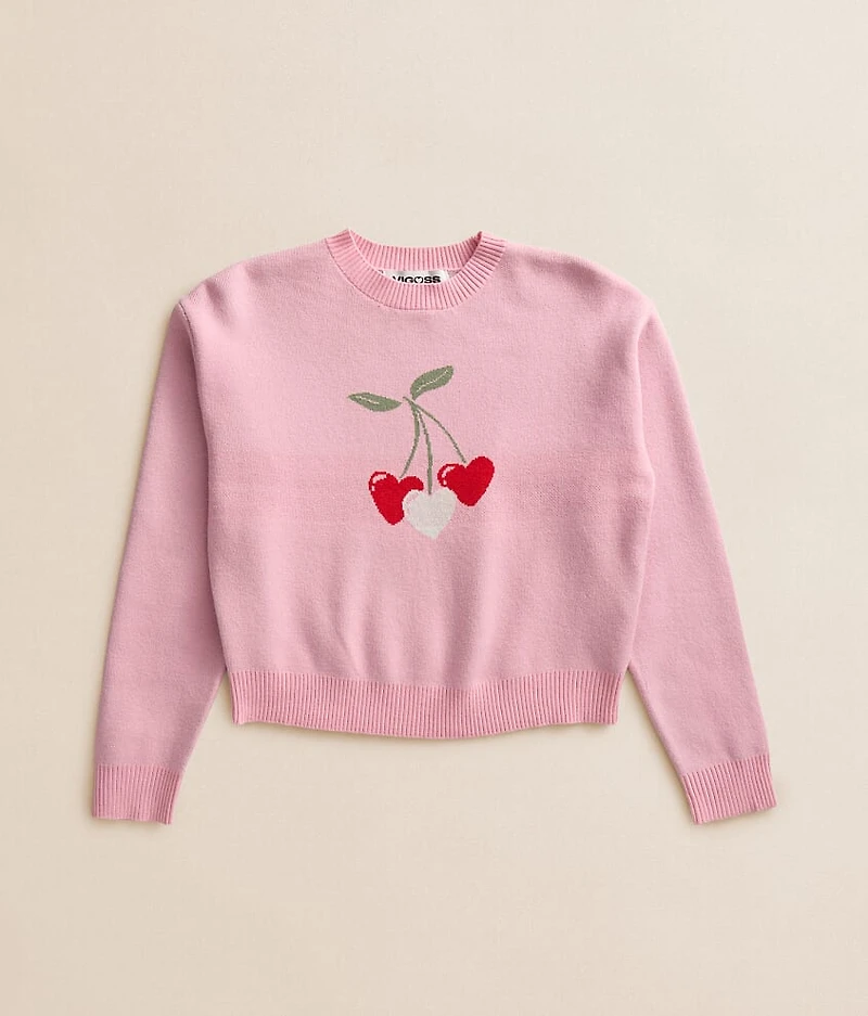 Girls - Cherry Heart Sweater