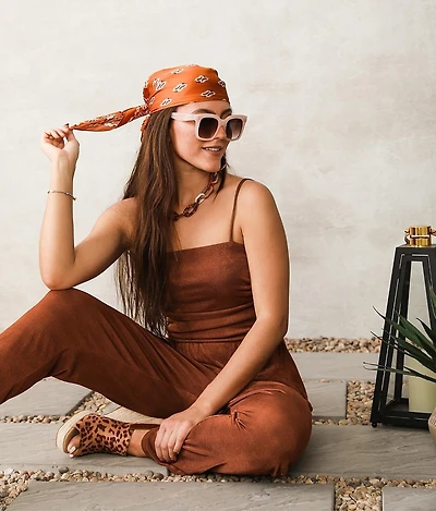 Metallic Ruched Jumpsuit