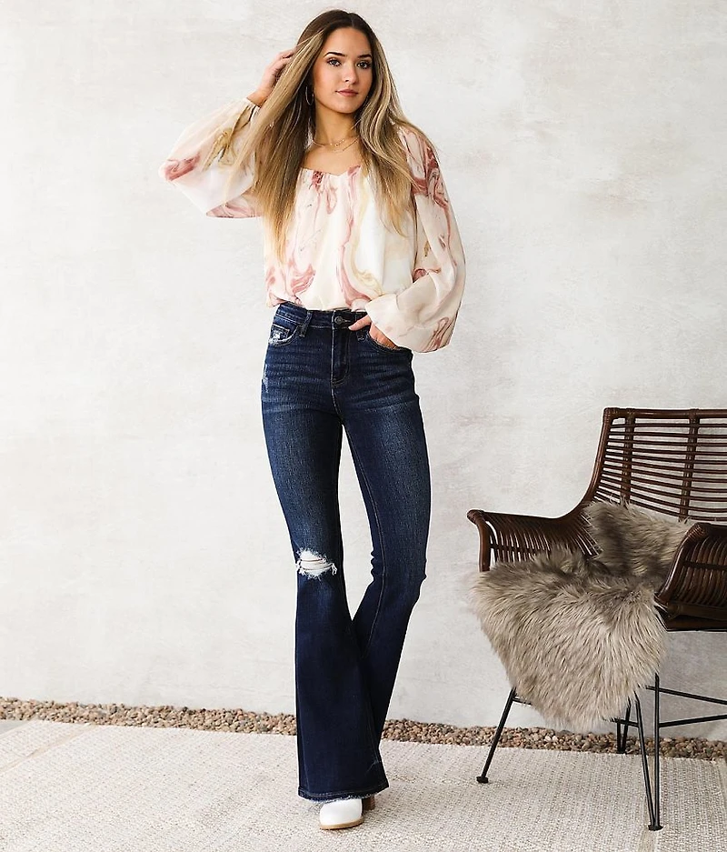 Marbled Chiffon Top
