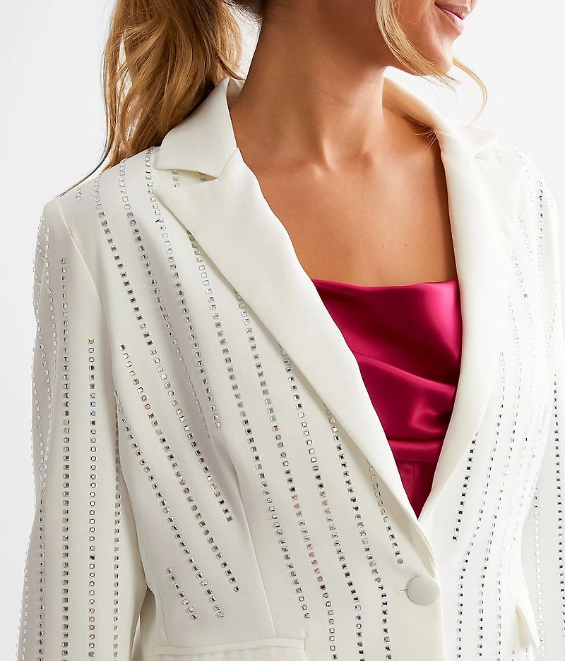 Oversized Rhinestone Blazer