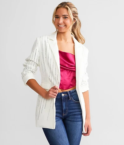 Oversized Rhinestone Blazer
