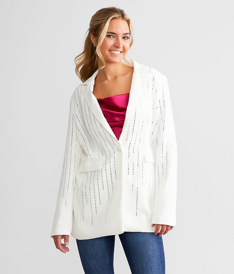 Oversized Rhinestone Blazer