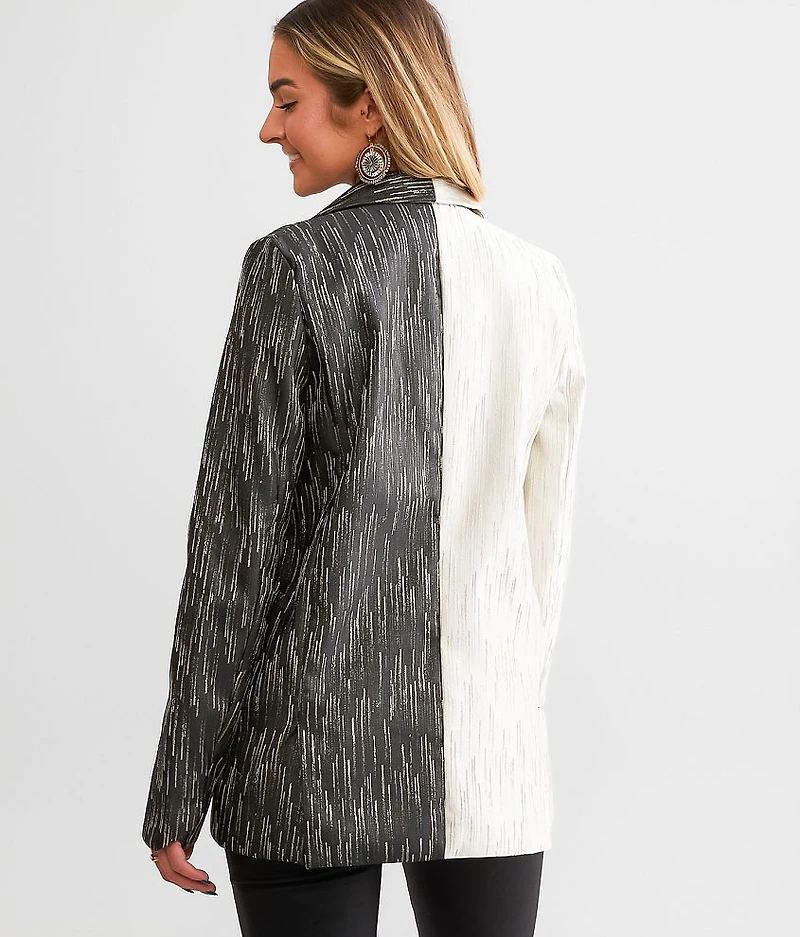 Metallic Split Blazer