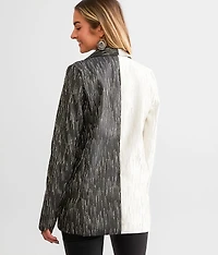 Metallic Split Blazer