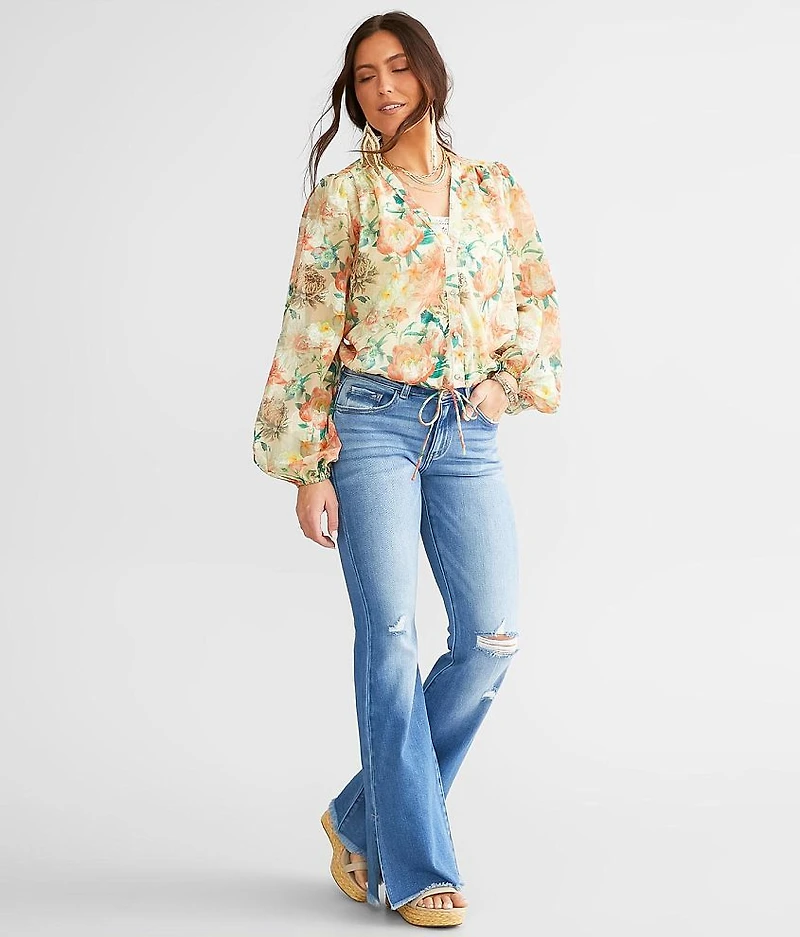 Floral Chiffon Blouse