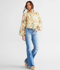 Floral Chiffon Blouse
