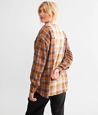 Mixed Flannel Boyfriend Shirt