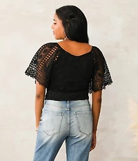 Banded Crochet Top