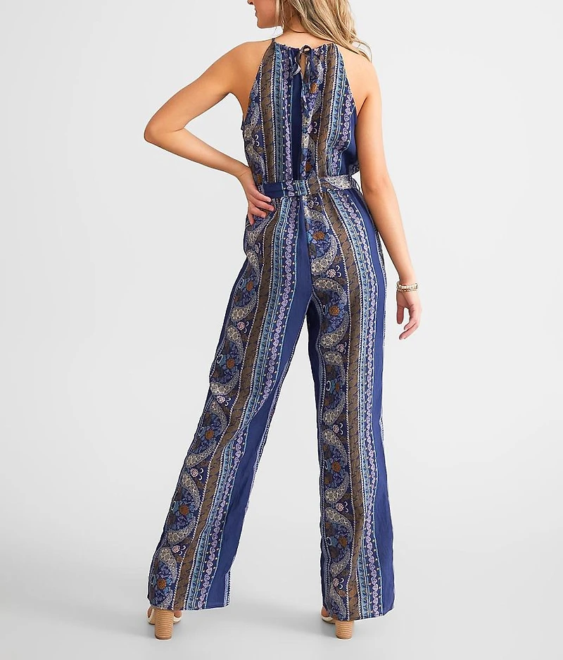 Paisley High Neck Jumpsuit