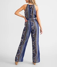 Paisley High Neck Jumpsuit