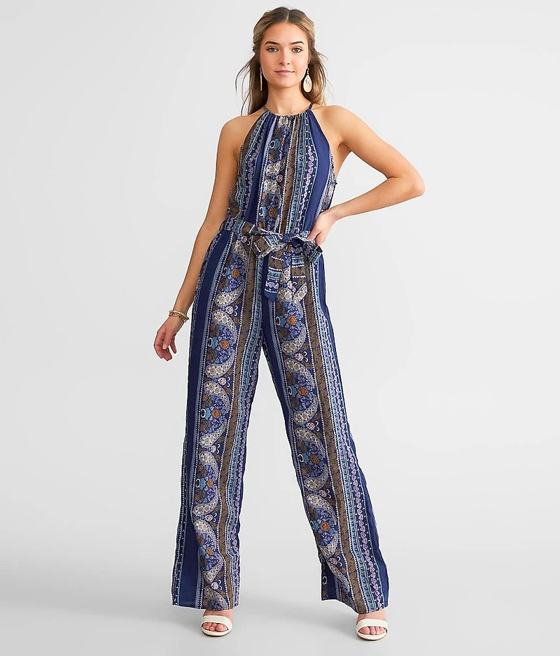 Paisley High Neck Jumpsuit