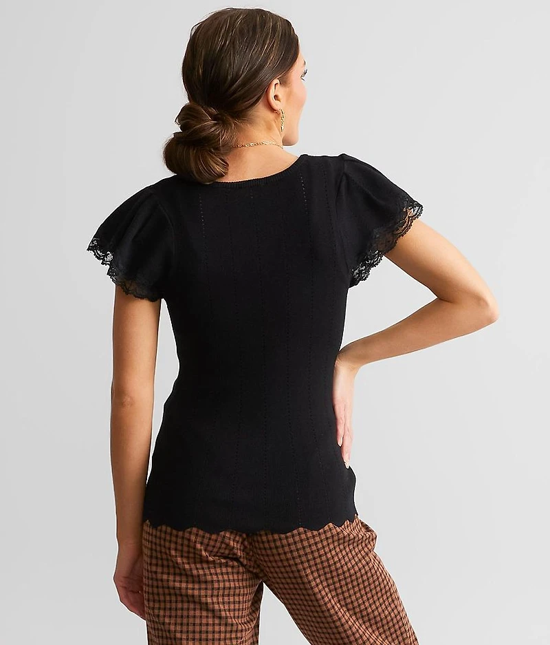 Lace Trim Top