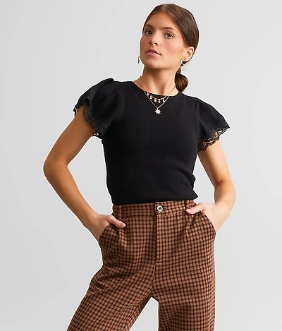Lace Trim Top