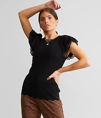 Lace Trim Top