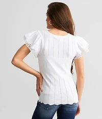 Lace Trim Top