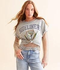 Metallic Fishnet Top