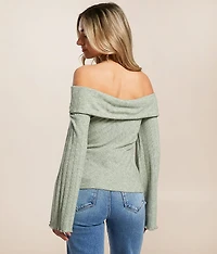 Off The Shoulder Ribbed Top