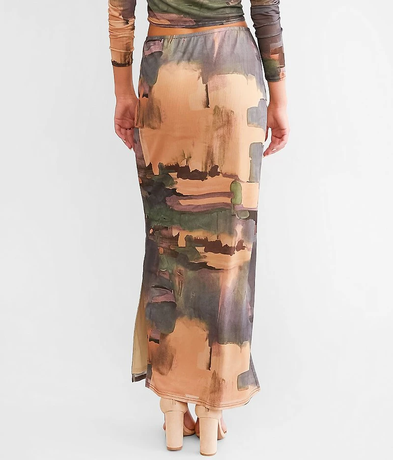 Mesh Midi Skirt