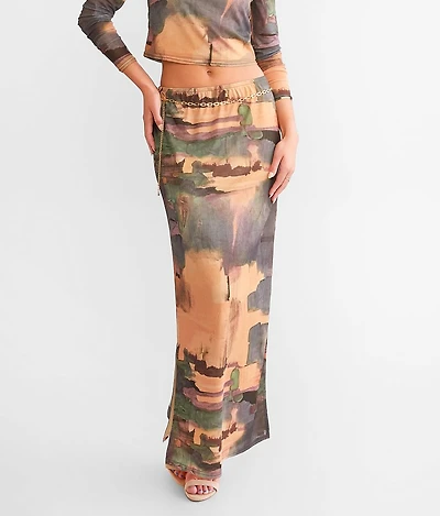 Mesh Midi Skirt