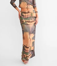 Mesh Midi Skirt