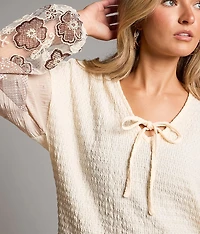 Pieced Floral Top