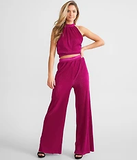 Wide Leg Pleated Pant